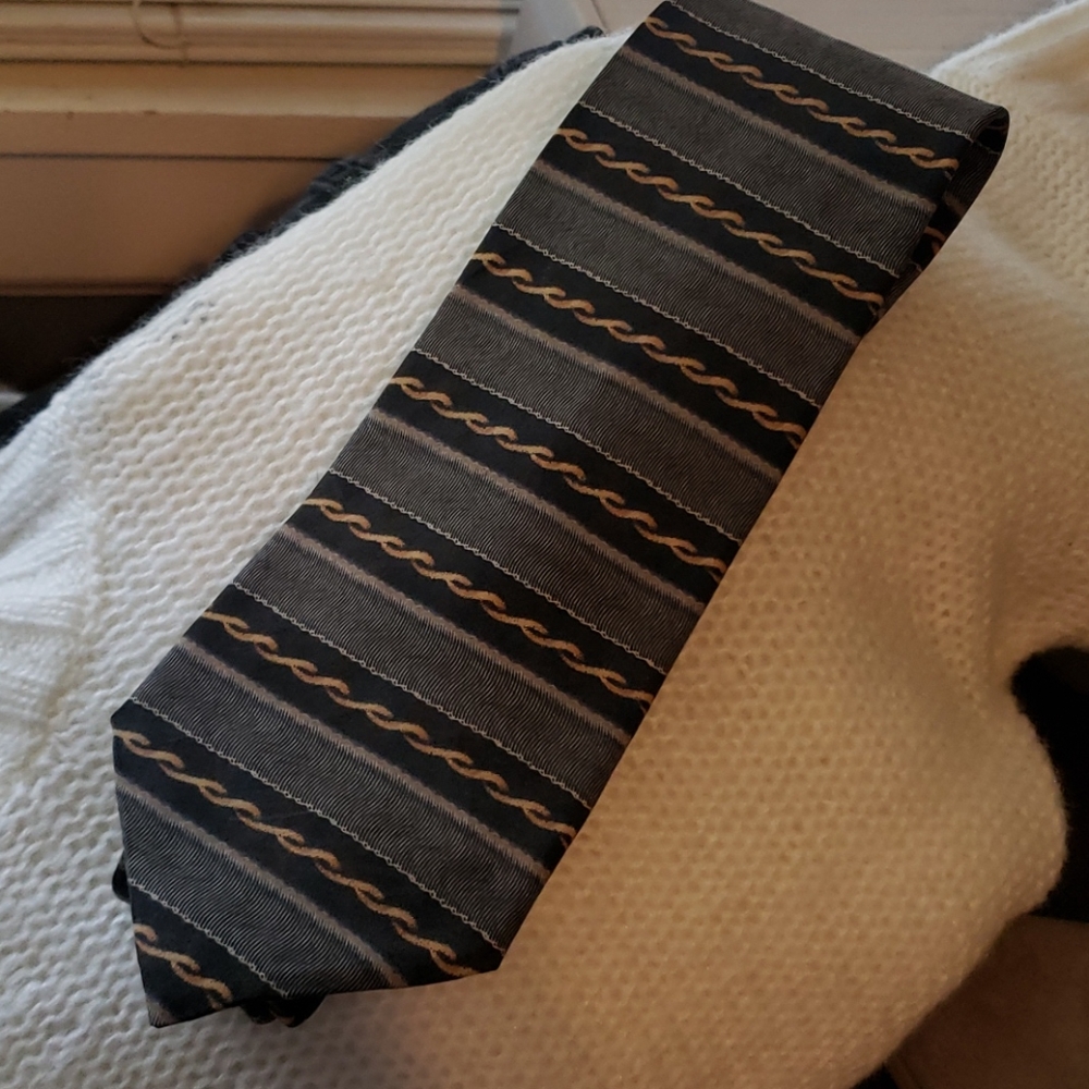 Striped tie